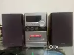 Sony music system music system cd cassette fm aux  working