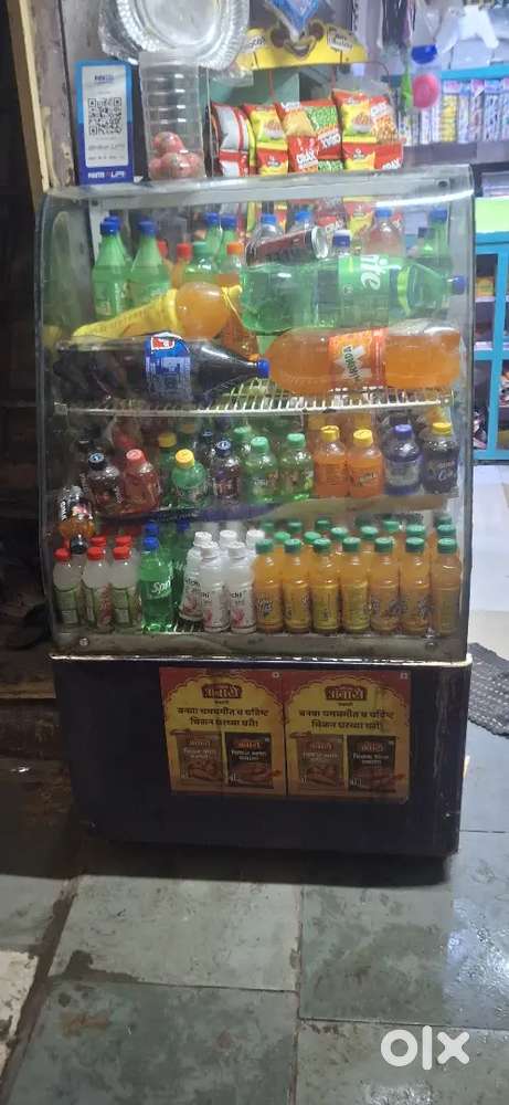 Glass door coling fridger