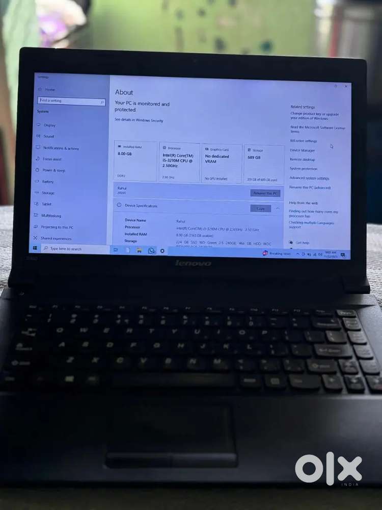 Lenovo Core I5 Laptop in Perfect Condition