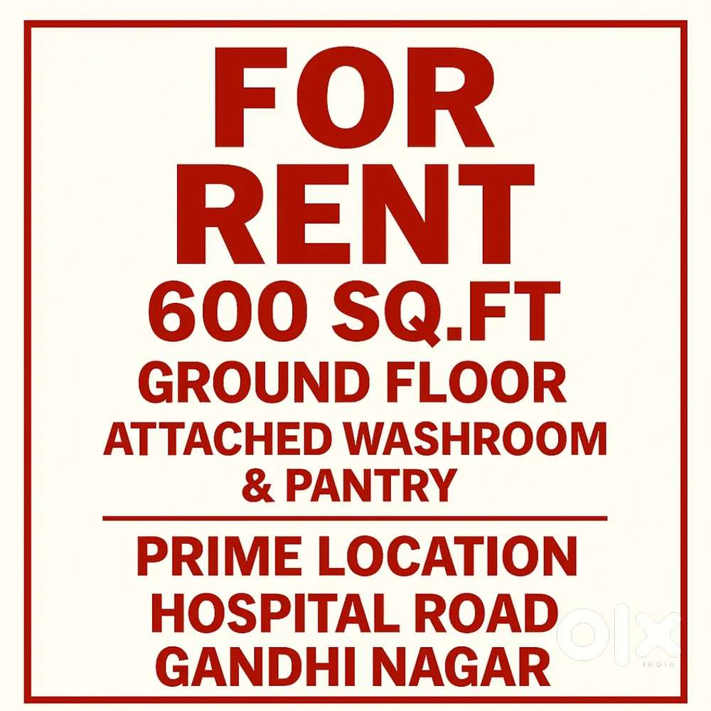 Main Road – 600 Sq.ft Prime Ground Floor  Hospital Road