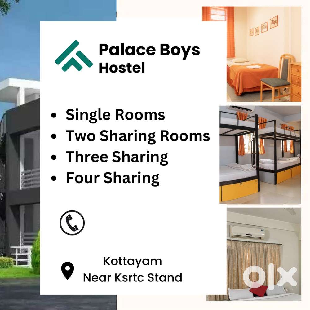 Hostel / P.G available for Mens at Kottayam