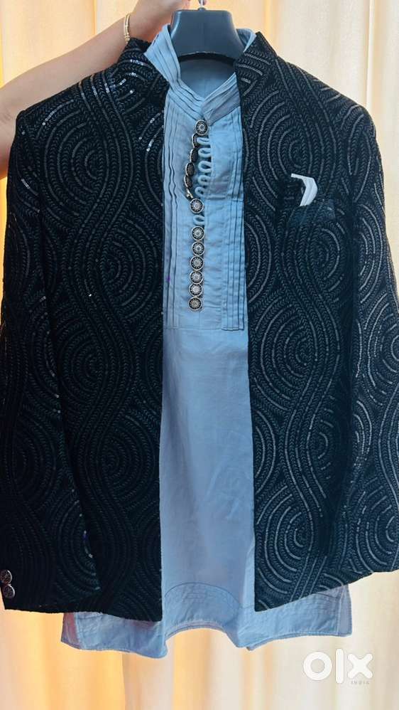 Stylish Party Wear open jodhpuri Outfit - Excellent Condition