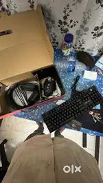 Gaming keyboard mouse headphone