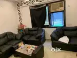 Black Premium sofa set 7 seater