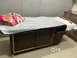 Salon chairs, bed, Pedicure station with chair shampoo station