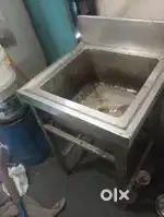 Deep freezer, table steel, friyer, induction, wooden stul,chair