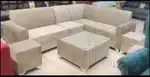 L shape sofa with stripes model and beautiful colour and best quality