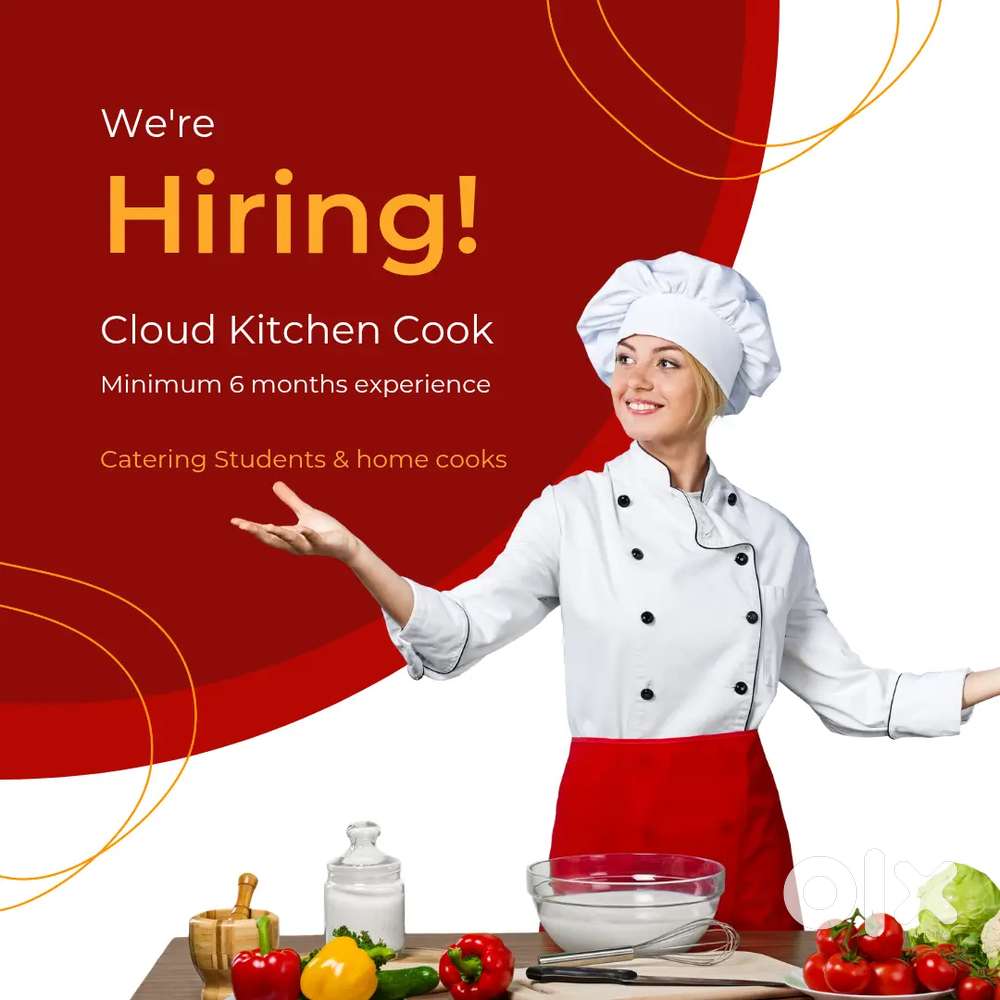 Lady Cook or catering student Job