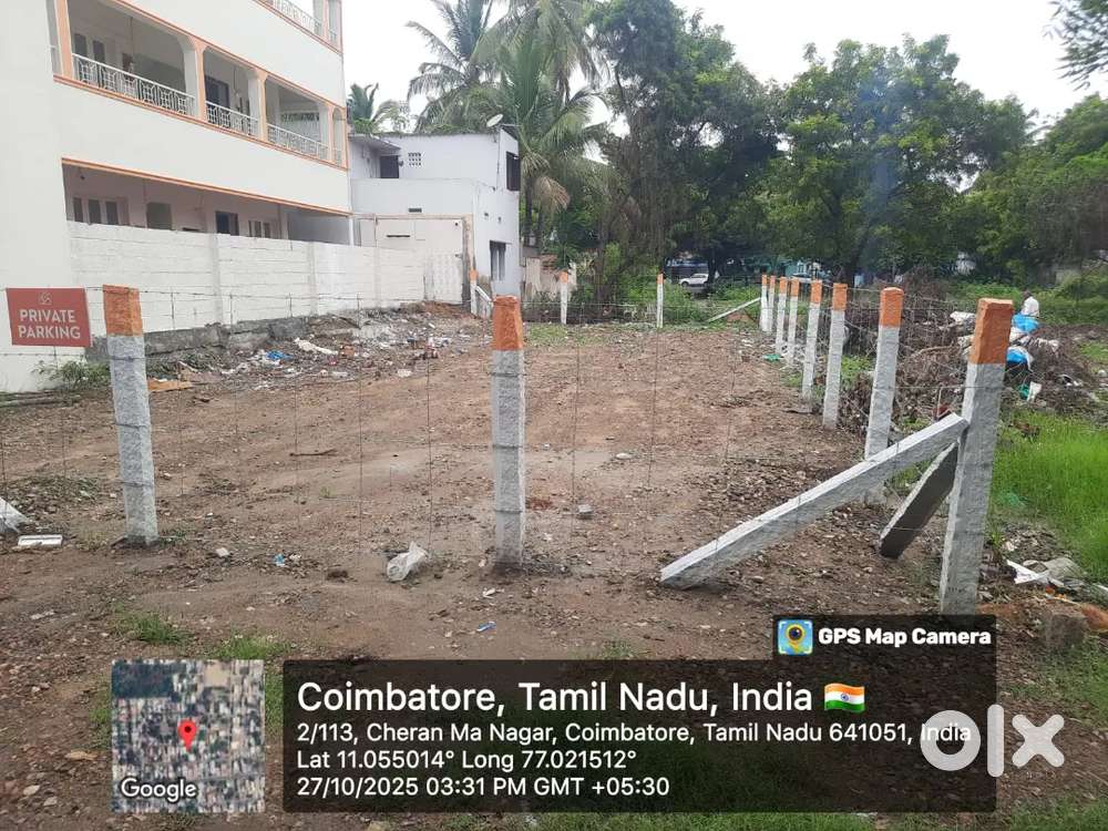 THANGAVELU CHERAN MA NAGAR 4TH STOP  DTPSITE 5.25 CENT FOR SALE