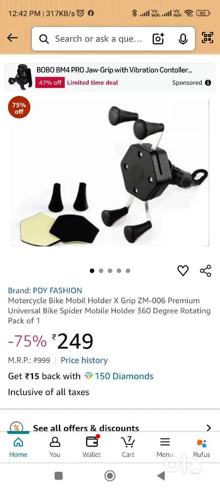 X-Grip mobile holder for sale