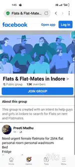 2 BHk , roome partner required near luvkush square