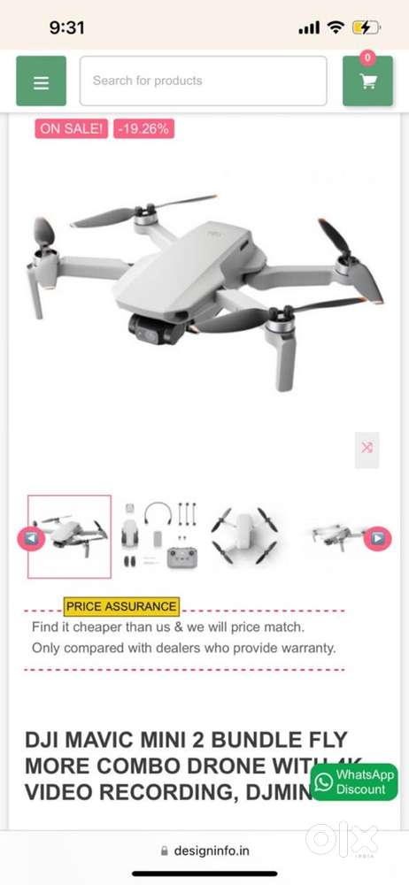 DJI mavic mini drone with combo