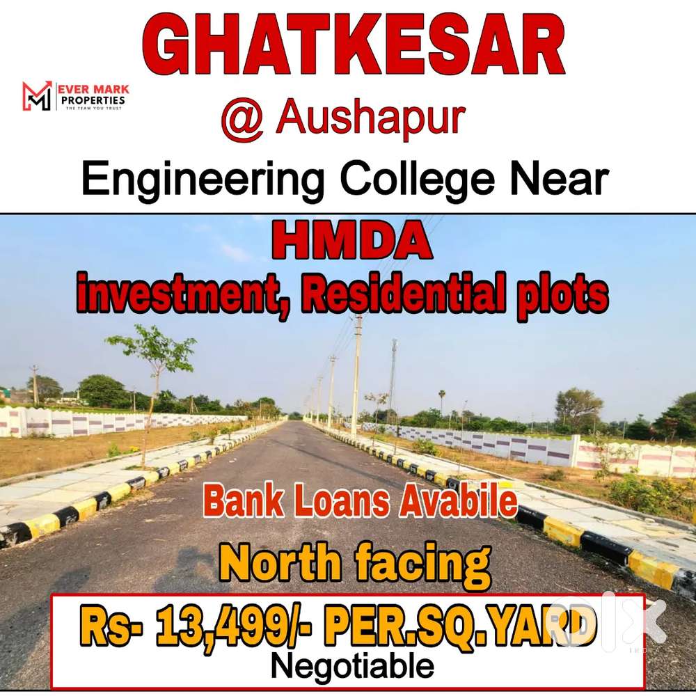 HMDA Gated community Ready for construction villa open plots for sale