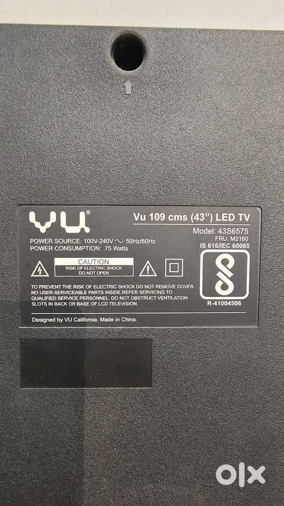 VU 43 inch Non Smart - No Display, Not Working