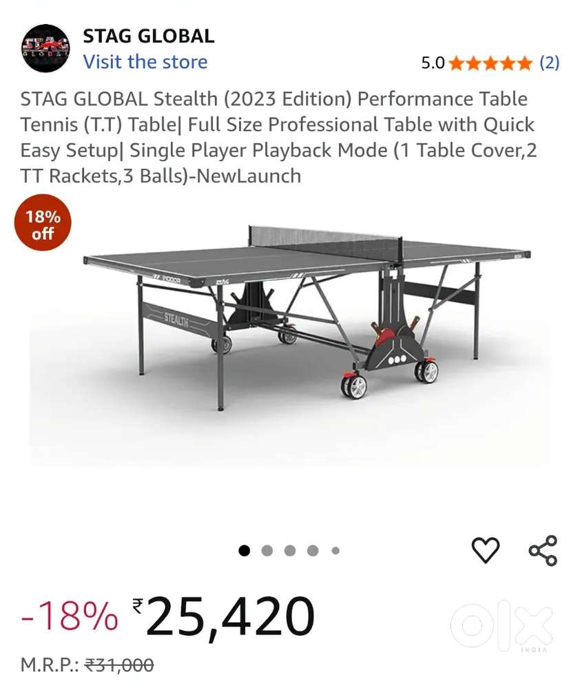 Table tennis table (stag)