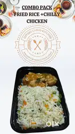 Fried rice with chilly chicken combo