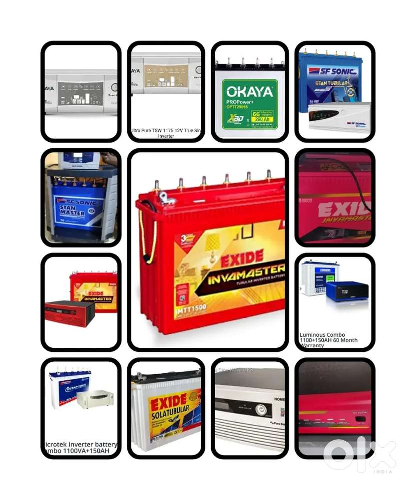 NEW INVERTER ,SOLAR INVERTER, BATTERY ALL BRAND