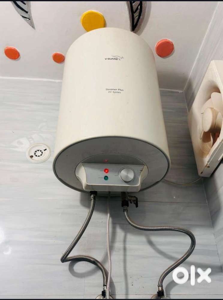V-Guard Steamer Plus EC 25 Lit Storage Water Geyser Heater (White)