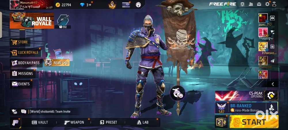 72 level ,Prime level 5, 6 year old id, old Bundal