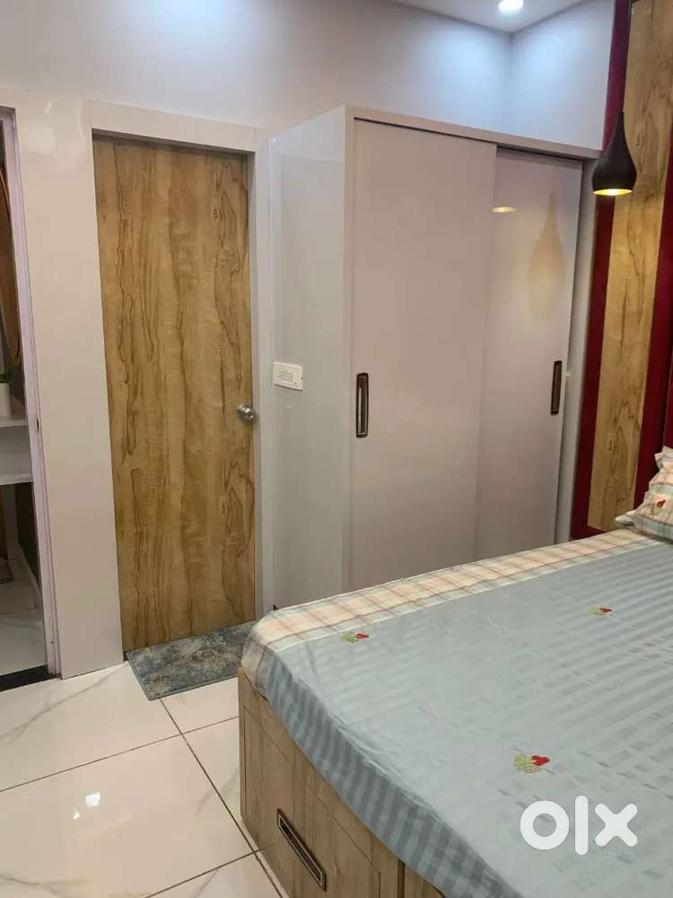 Independent 2BHK fully furnished  bed AC fridge inverter geyser sofa
