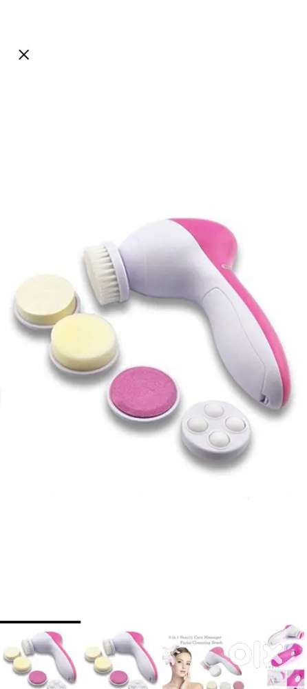5 in 1 body smothning and Facial massager (pink)
