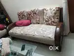Wooden brand new condition 5 seater sofa
