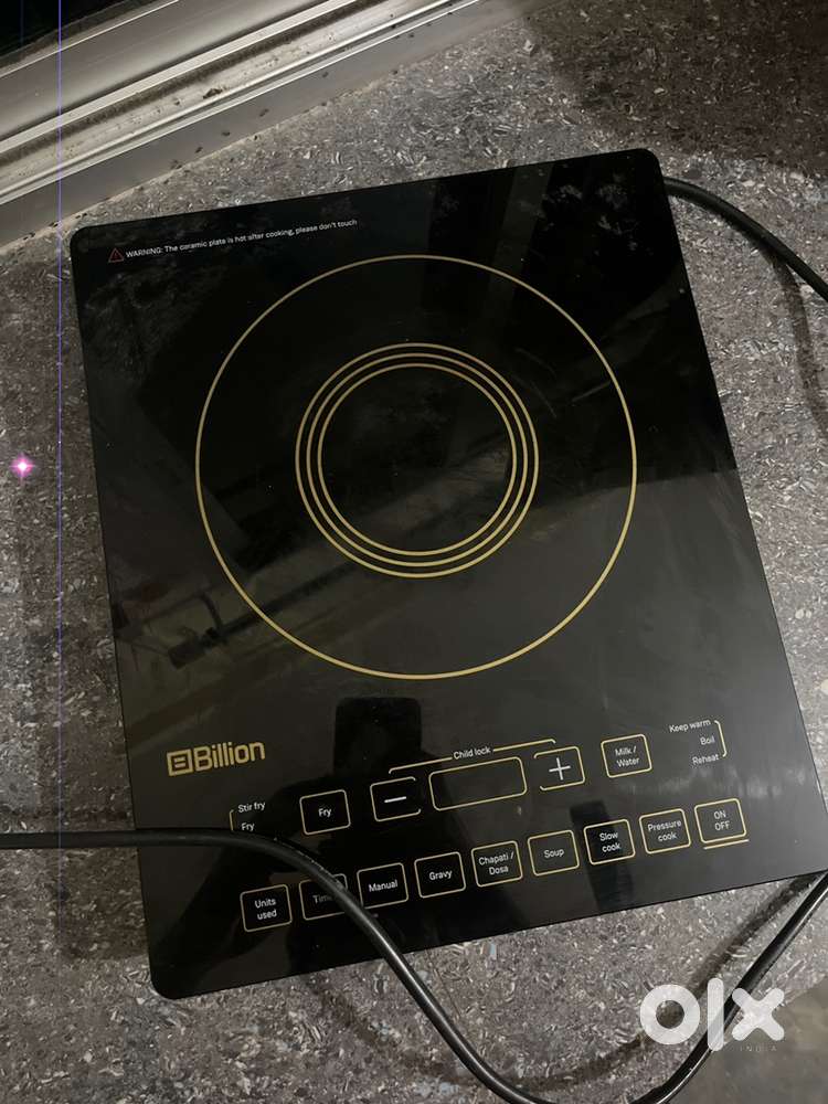 2200 W Induction Cooktop Touch Panel (Black, FullGlass XC125)