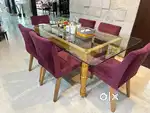 Well maintained 6 seater dining with newly installed seat covers