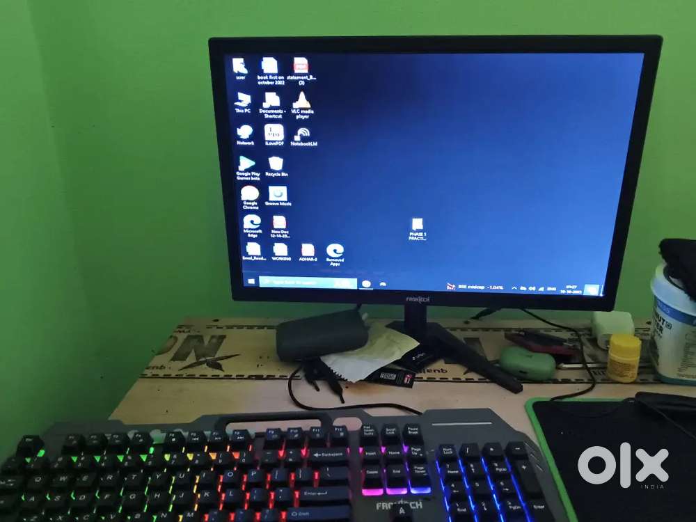 Computer with monitor
