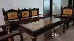Antique style 5seater wooden sofa set at discounted price