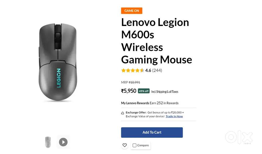 (sealed)Lenovo Legion M600s Wireless Gaming Mouse