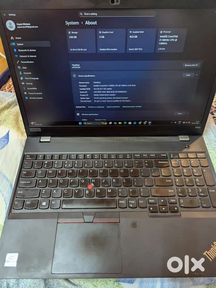 ThinkPad P15s Gen1