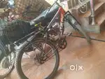 Dual disc brake bicycle price is 10000 but sell 7000 1month old