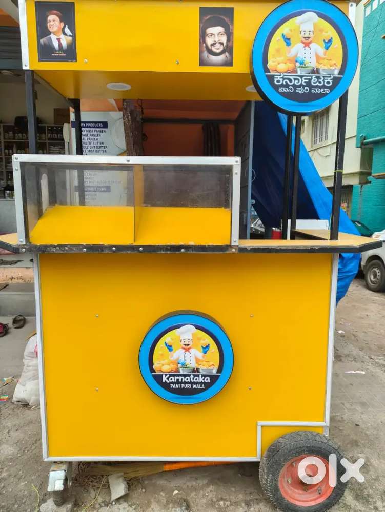 Urgent Cart Food cart for sale(chatscart)karnataka pani puri wala cart