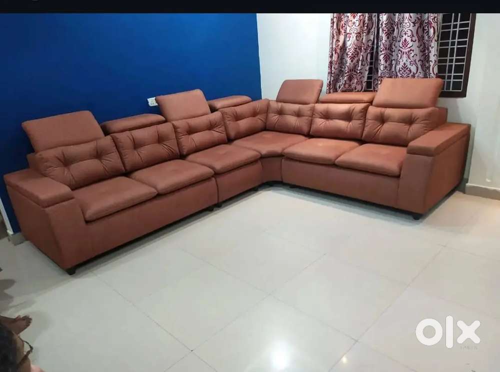 LUXURIOUS L TYPE FIXED PILLOW MODEL SOFA AVAILABLE AT ZAM ZAM FURNITUR
