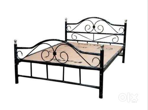 Double Cot - Steel Frame with Plywood Base.