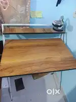 Study Table and plastic chair