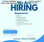 We are hiring people for work full time part anyone interested apply