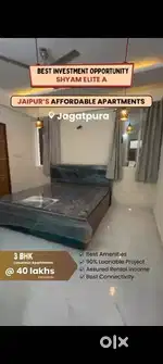 3BHK LUXURIOUS FLATJDA Approved  G+6 Building  40 ft Road Facing