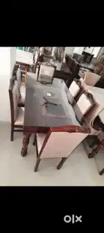 6 chair dining table available
