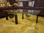 Glass teapoy (centre table)