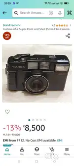 Yashica mf-2 Super Point and Shot 35mm Film Camera