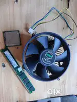Core 2duo,ddr2 2GB ram and fan almost new Rs 500