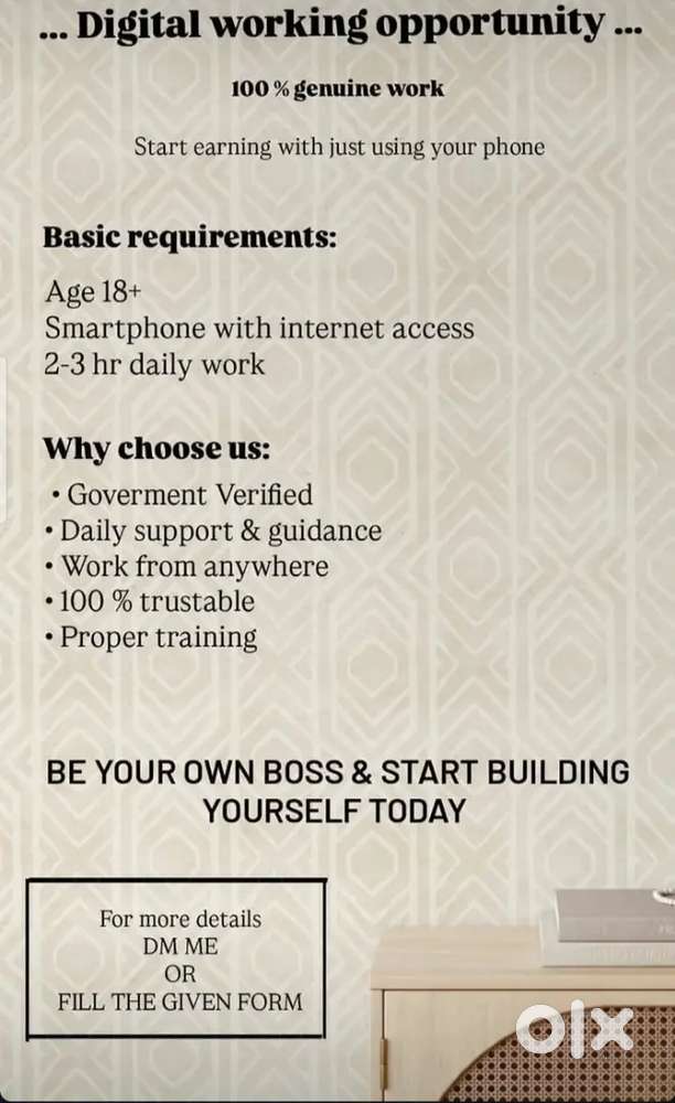 Work from home opportunity