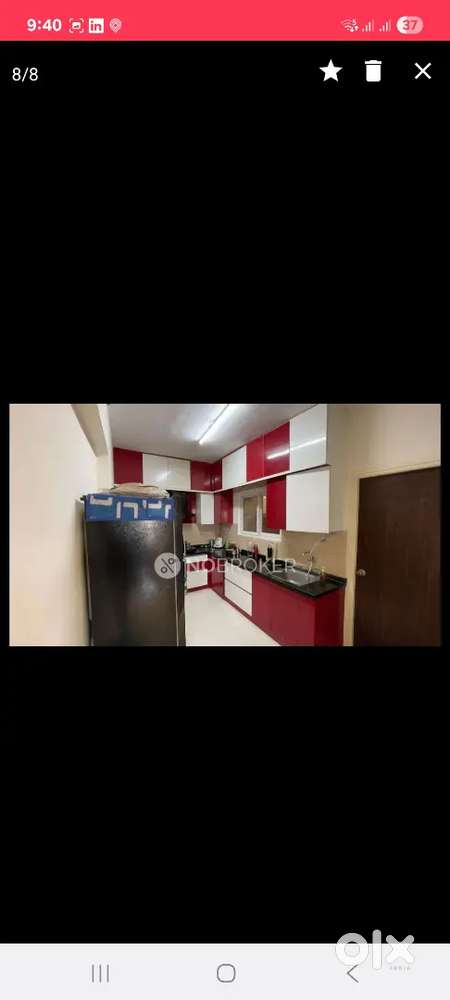 3bhk apartment in a gated community available for rent