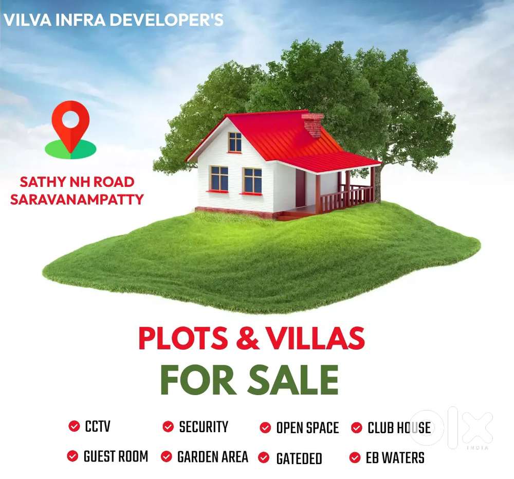 30+ Amenities - Gated community - North East Facing Plots Sale