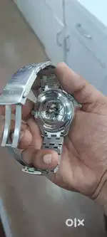 Omega automatic watch open heart dial