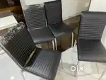 5 steel chairs