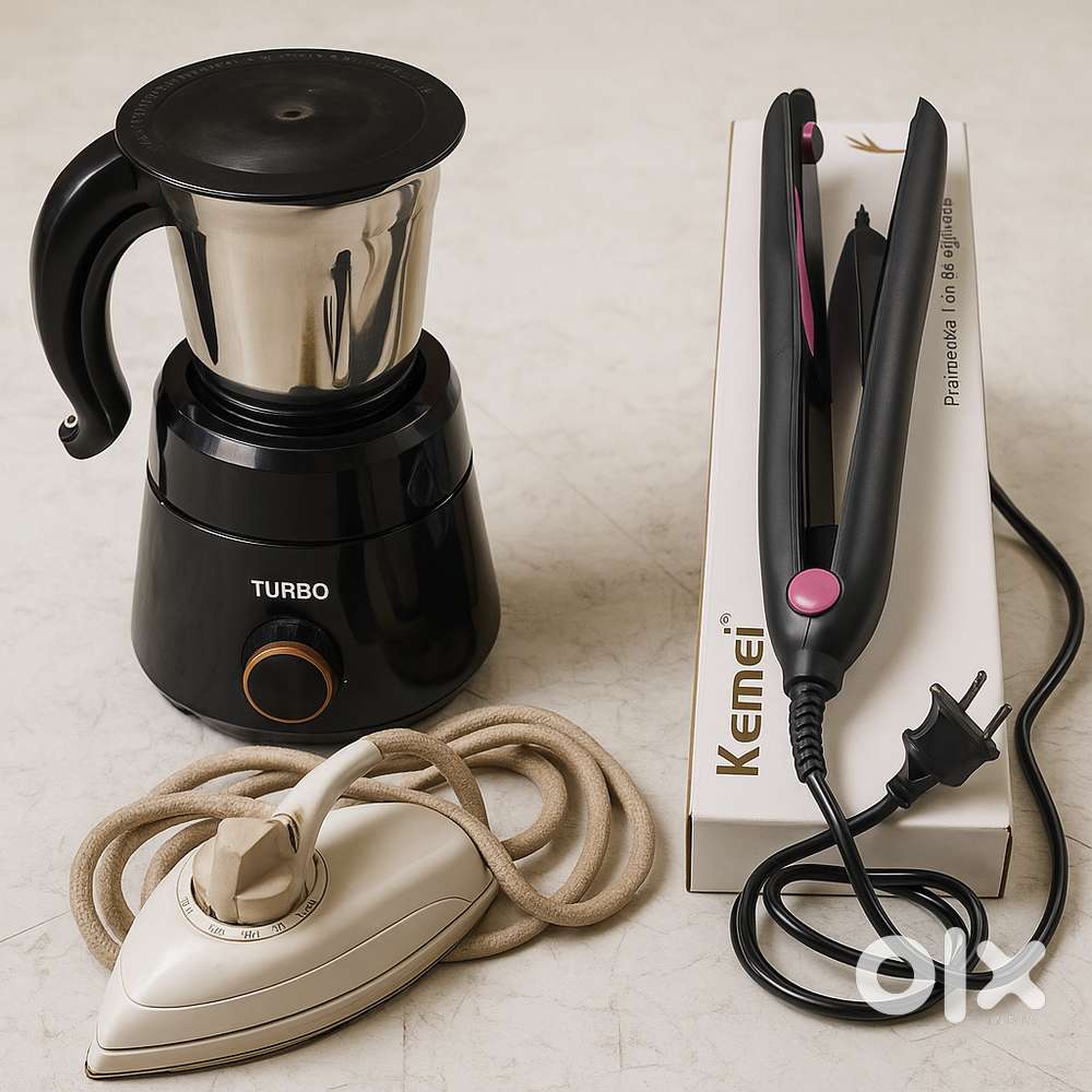 Mixer Grinder, Bajaj Iron, Kemei Hair Straightener