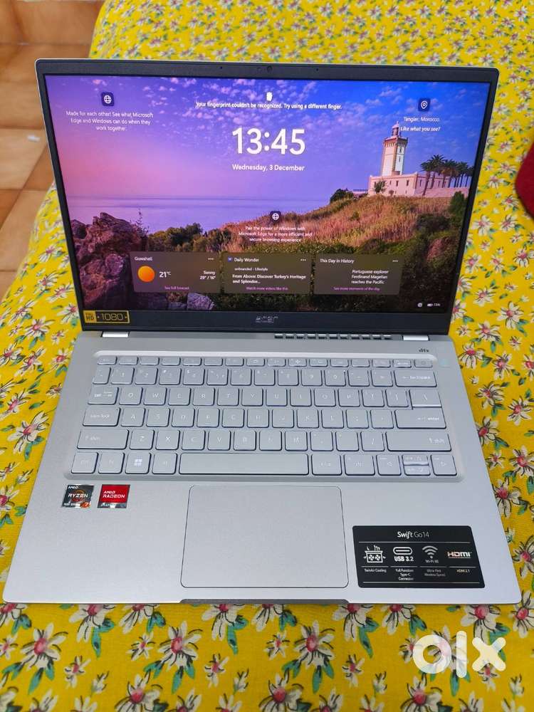 Acer Swift go 14 AMD RYZEN 7 7730U